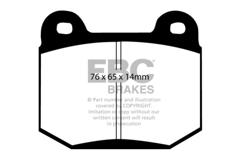 Hot Deal! EBC Yellowstuff Rear Brake Pads for 99 - 03 Mitsubishi Lancer Evolution 2.0 Turbo