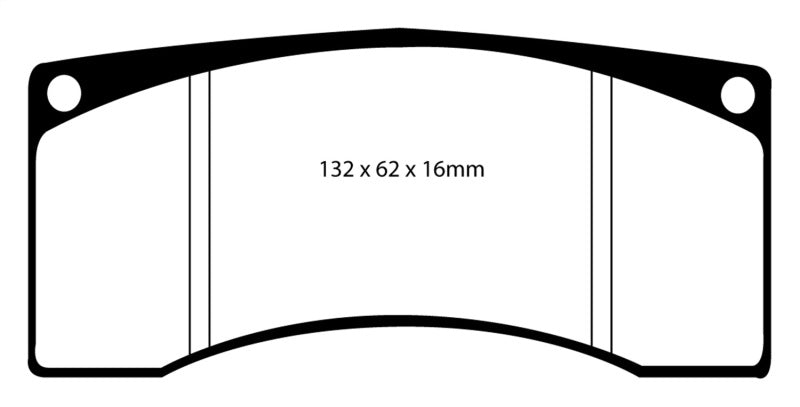 EBC Yellowstuff Front Brake Pads for Ford Mustang - Ideal for Street & Track